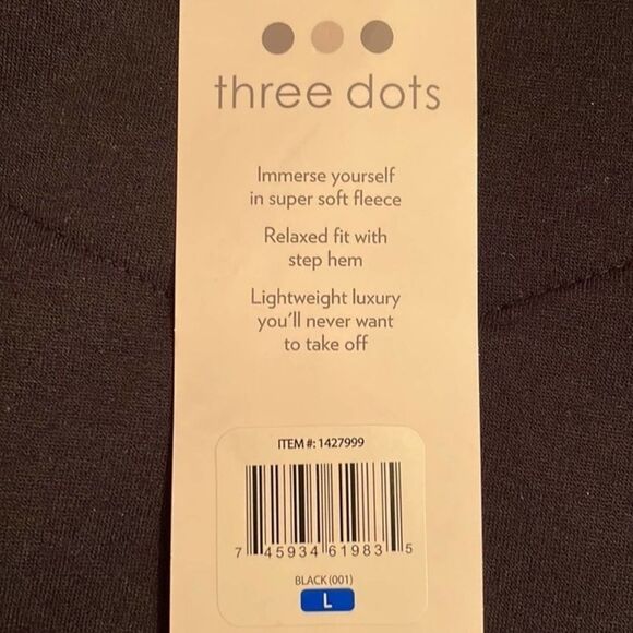 NWT 🏷 Quilted Knit Black Jacket, Brand: Three Dots, Women’s Small - Picture 6 of 6